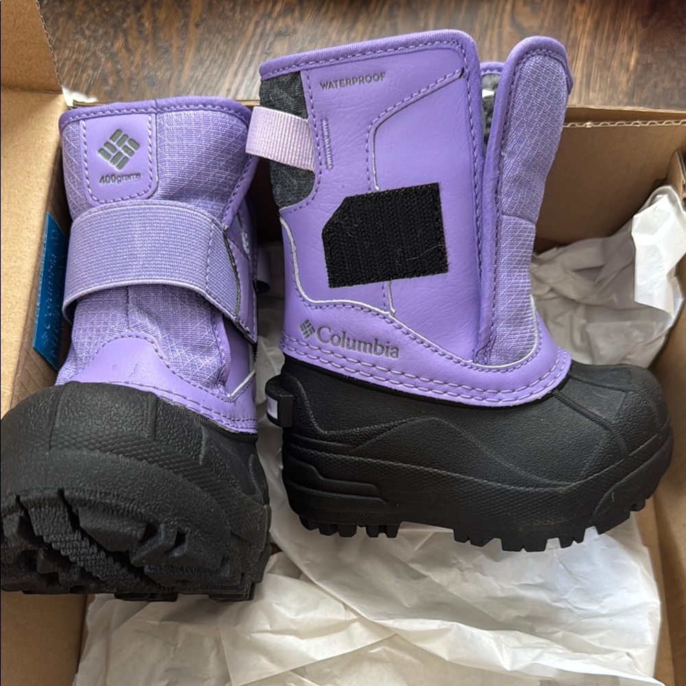 Columbia Purple and Black Waterproof Boots